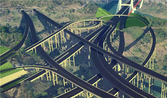 数字孪生公路。四川公路设计院供图